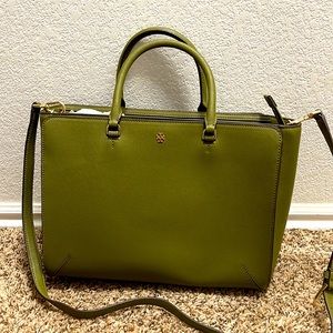 Green Tory Burch purse